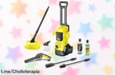Hidrolimpiadora Kärcher K 3 FJ Home con 120 Bar y boquilla de espuma en un supremamente rebajado precio, ideal para dejar todo impecable sin sudar la gota gorda ¡Corre que esta oportunidad vuela!