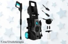 Hidrolimpiadora potente Cecotec HydroBoost 2000 W con chorro ultra rápido y presión brutal para tus jardines y coches, ahora rebajada por tiempo limitado ¡Super chollo que no puedes dejar escapar! Montaje fácil y limpieza al instante