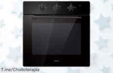 Horno empotrable Comfee CBO60M80M1BK con freidora de aire y limpieza por vapor ahora a precio rebajado disfruta comidas crujientes y olvídate de fregar rápido ¡corre que vuelan!