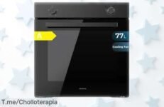 Horno integrable Cecotec Bolero Hexa 77L con vapor doble y puerta triple cristal rebajado a precio loco para que cocines como un chef ¡Corre, unidades volando!