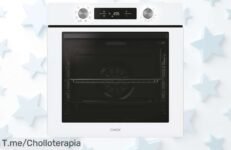 Horno multifunción Candy Bake 600 CA6 con 78L y limpieza hidrolítica en precio rebajado que vuela ¡no pierdas este super chollo para cocinar fácil y rápido!