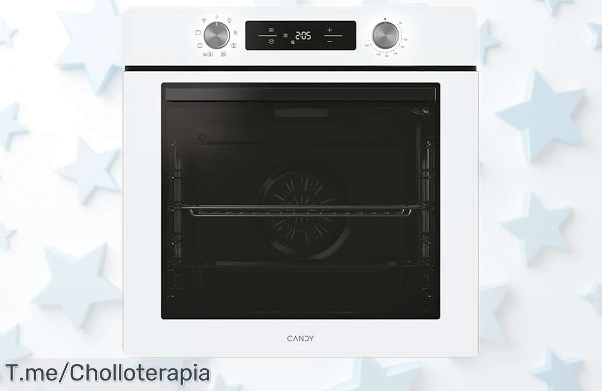 Horno multifunción Candy Bake 600 CA6 con 78L y limpieza hidrolítica en precio rebajado que vuela ¡no pierdas este super chollo para cocinar fácil y rápido!