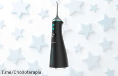Irrigador bucal portátil Cecotec Bamba ToothCare 1100 con 6 modos y pantalla LED a precio rebajado único, una limpieza profunda que no verás tan barata en tiempo limitado ¡Date prisa antes de que se agoten!