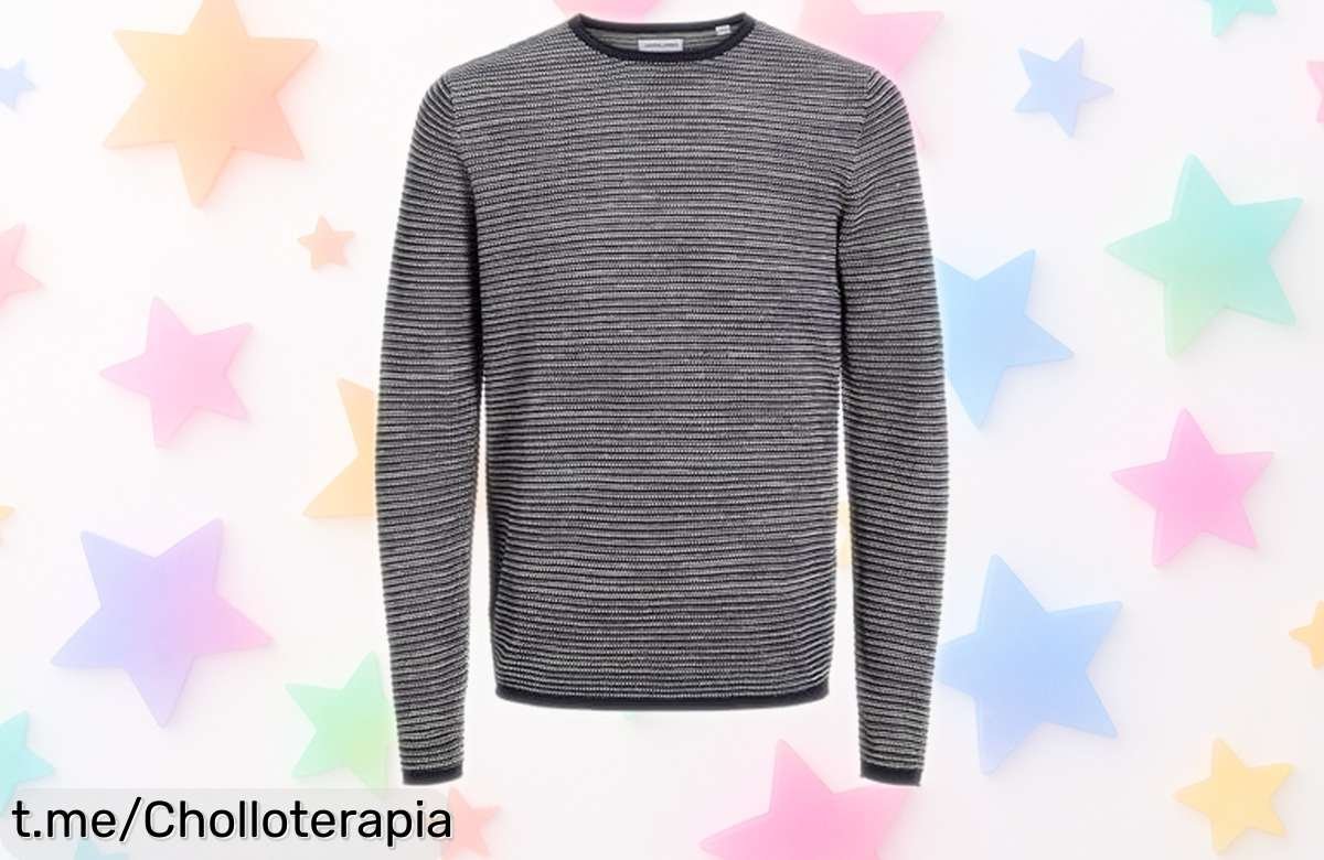 Jersey Jack & Jones Jjewan Knit Crew Neck con un precio rebajado que te flipará, robusto y lleno de rollo para lucir en cualquier ocasión; corre ya porque esta ganga vuela y no volverá a bajar así jamás.