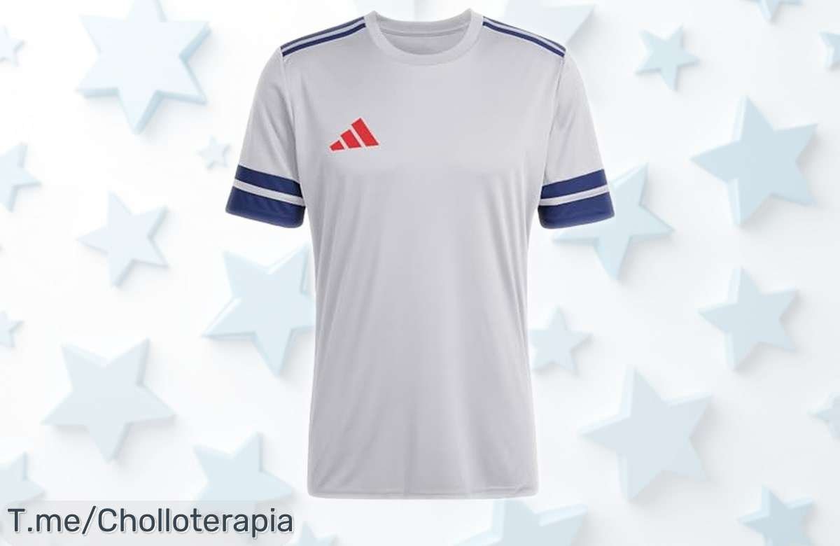 Jersey adidas Hombre Squadra25 con tejido AEROREADY que te mantiene seco, rebajado en precio brutal por tiempo limitado; un super chollo para llevar estilo único y fresca comodidad ¡no dejes escapar esta caída de precio!