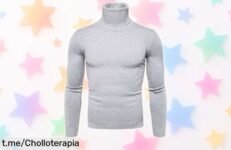Jersey cuello alto para hombre talla grande súper ligero y elástico con un precio rebajado brutal, diseño retro que nunca falla y oferta limitada ¡corre que vuelan estas unidades!