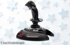 Joystick cableado ThrustMaster TFlight Stick X con 12 botones programables y conexión plug and play, ahora rebajado en un precio loco para que lo estrenes ya antes de que se acabe este ofertón único