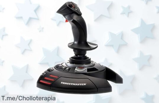 Joystick cableado ThrustMaster TFlight Stick X con 12 botones programables y conexión plug and play, ahora rebajado en un precio loco para que lo estrenes ya antes de que se acabe este ofertón único