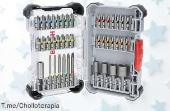 Juego de 43 puntas Bosch súper resistentes con precio rebajado que vuela rápido, organiza tu caja y di adiós a perder tiempo buscando ¡un ofertón así no dura para siempre!