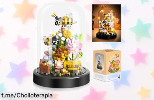 Juego de bloques mini flores y abejas 588 piezas con cúpula antipolvo súper detallado precio rebajado no pierdas este ofertón único que vuela rápido porque las unidades vuelan ¡hazte ya con el tuyo!