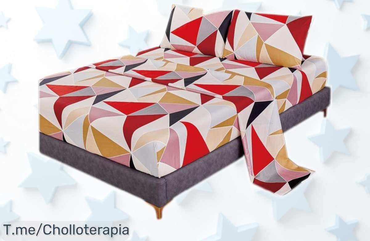 Juego de sábanas verano Ilovehome con tacto seda real y extrasuave super chollo incluye bajera encimera funda para camas 90 135 150 oferta rebajada que vuela ¡consigue el tuyo ya!