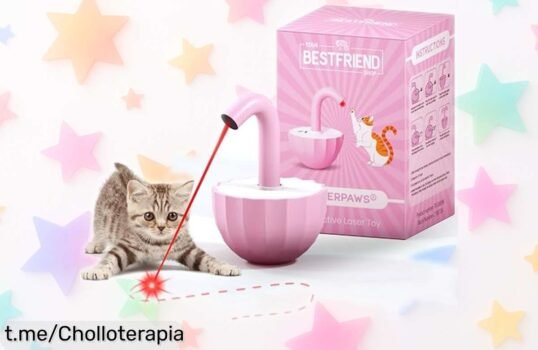 Juguete interactivo para gatos con láser Laserpaws diversión sin parar y precio rebajado que no dura mucho Aprovecha este super chollo antes de que se agote y dale a tu gato la alegría que merece Ya mismo es hora de comprar
