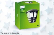 Lámpara de pared Philips My Garden Creek con luz blanca cálida y diseño moderno rebajada por tiempo limitado ¡Dale a tu jardín ese toque especial que merece antes que se agoten estas unidades!