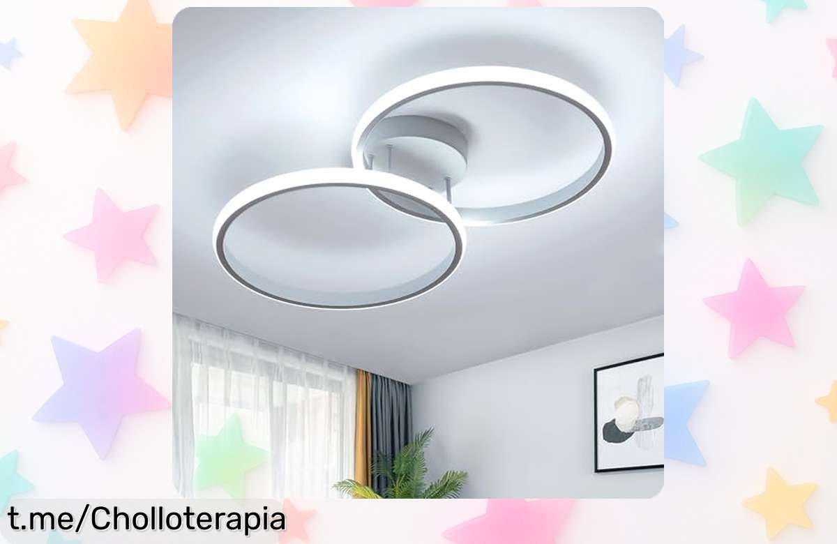 Lámpara de techo moderna Toolight 30W con luz fría potente que ilumina todo sin complicaciones, diseño súper adaptable y precio rebajado por tiempo limitado ¡Corre que este super chollo no espera!