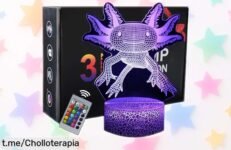 Lámpara ilusión 3D Intupgd con 16 colores y mando ¡rebajada ya! Dale vida a tus noches con luces alucinantes que encantan a peques, un ofertón exclusivo que vuela rápido, consigue la tuya antes de que desaparezca este precio muy bajo