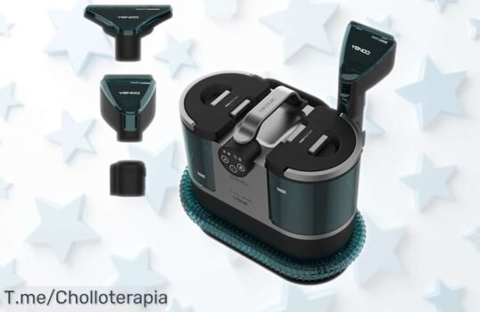 Limpiador a vapor potente Cecotec Conga 7000 Carpet XXL con depósitos gigantes, limpieza sin parar para cristales y alfombras impecables, precio rebajado brutal que no dura mucho ¡aprovecha ya este ofertón antes que se acabe!