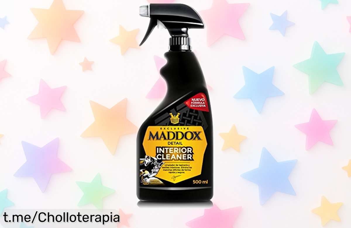 Limpiador de tapicerías para coche Maddox Detail con potencia máxima que elimina manchas imposibles sin máquinas a precio rebajado, deja tu interior impecable y reluciente ¡date prisa que las unidades vuelan!