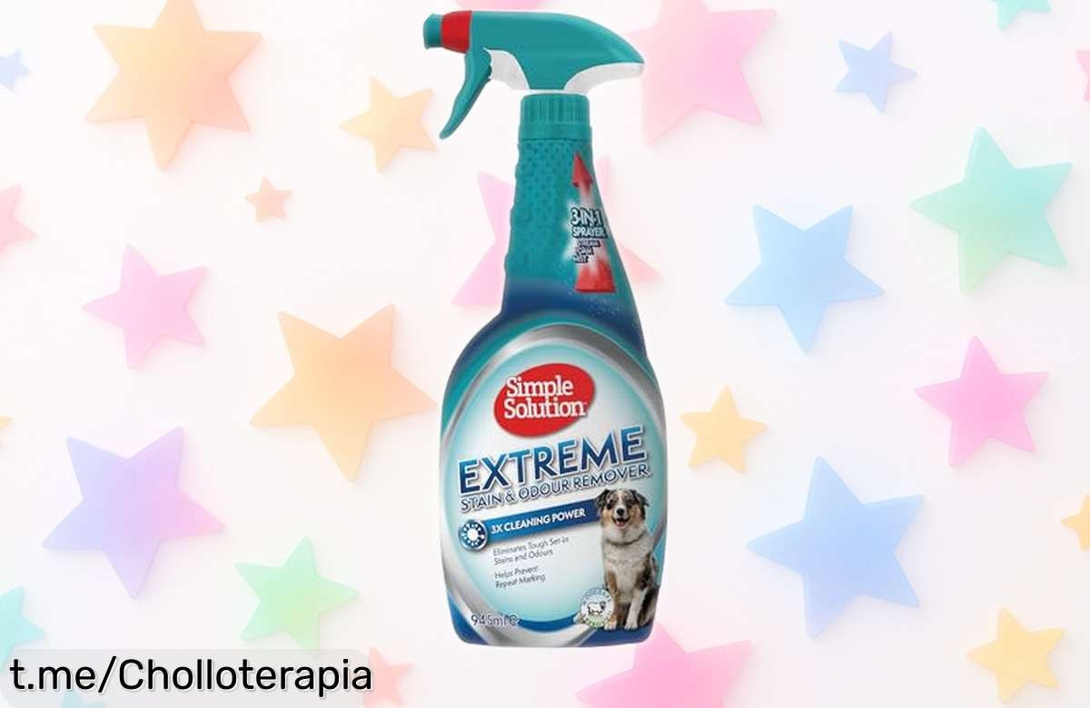 Limpiador enzimático 3X potencia que acaba con manchas y olores de mascotas rápido precio rebajado oferta limitada no lo dejes escapar compra ya este super chollo antes de que vuelen las unidades