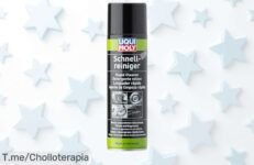 Limpiador exprés para frenos y embragues LIQUI MOLY 500 ml con precio rebajado espectacular que arrasa grasas al instante sin esfuerzo; una oferta fugaz que vuela, ¡no dejes pasar este súper chollo!