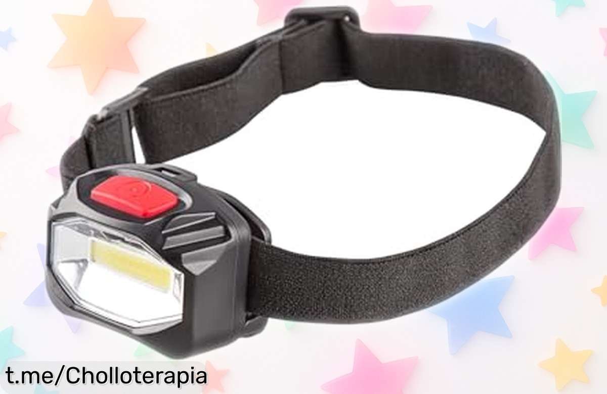 Linterna frontal recargable Davled con luz potente para 100 m y 5 h de uso, precio rebajado espectacular que dura poco ¡No pierdas este ofertón único!