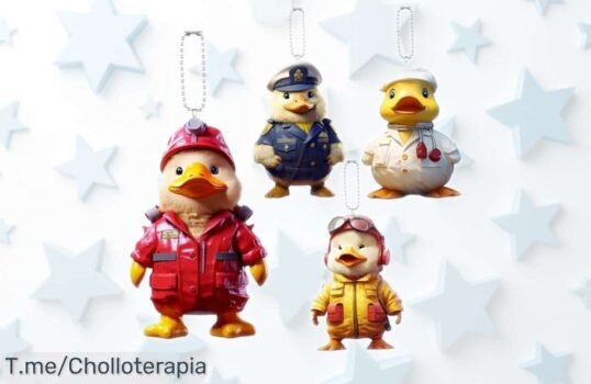 Llaveros de pato amarillo irresistibles y súper fuertes en pack de 4 perfectos para animar tu mochila o coche con precio rebajado que no verás otra vez aprovecha este ofertón ya antes de que vuelen