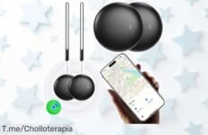 Localizador bluetooth negro 2 pack para iOS con sonido potente y batería de un año super rebajado precio muy bajo solo por tiempo limitado ¡no pierdas esta oportunidad única!