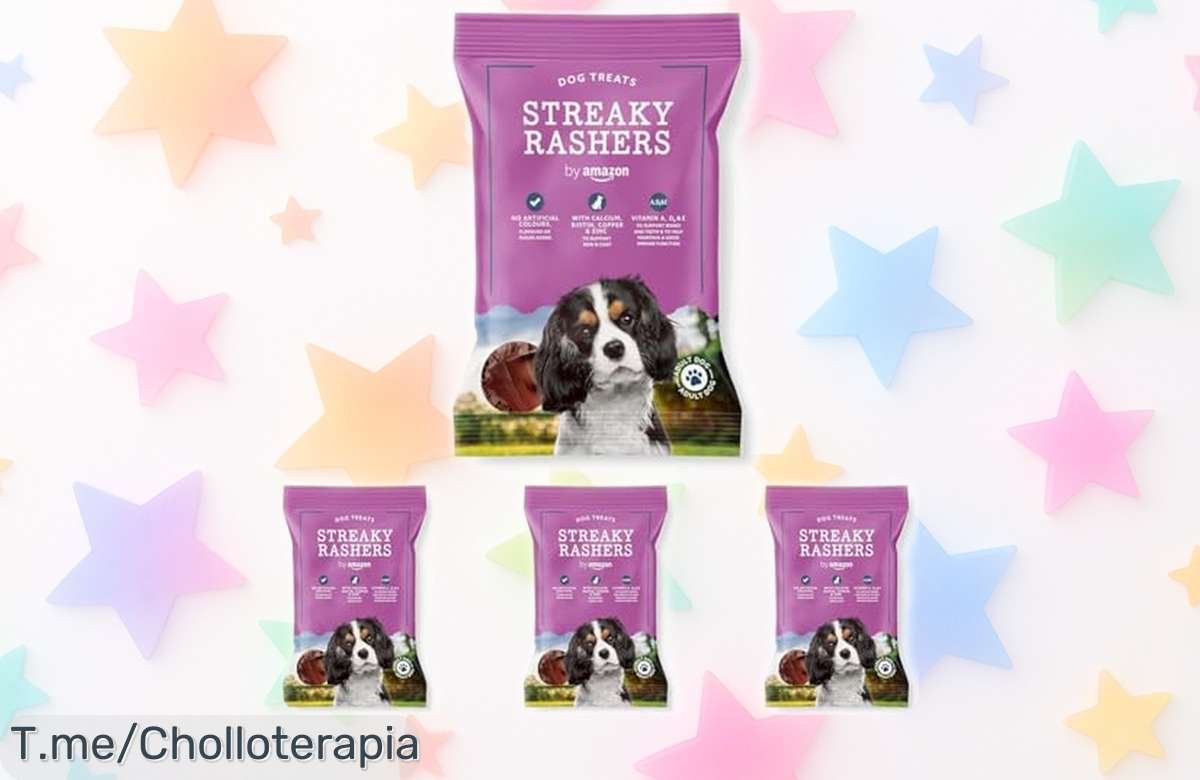 Lonchas de panceta para perros by Amazon con piel y hueso fuertes y digestión perfecta, pack 4x85g a precio rebajado que no verás dos veces ¡corre antes que se agote!