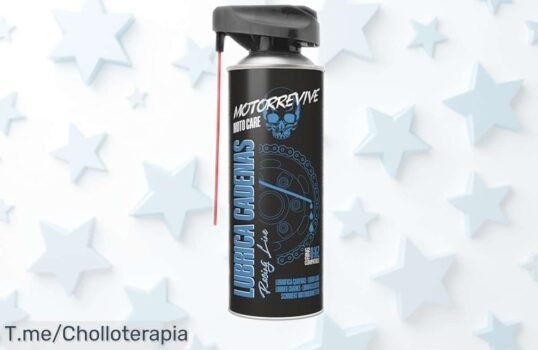Lubricante de cadenas Motorrevive Racing Line para motos competición con máxima protección y durabilidad rebajado precio muy bajo, aprovecha este super chollo antes que se agote ¡dale a tu moto la potencia que merece ya!