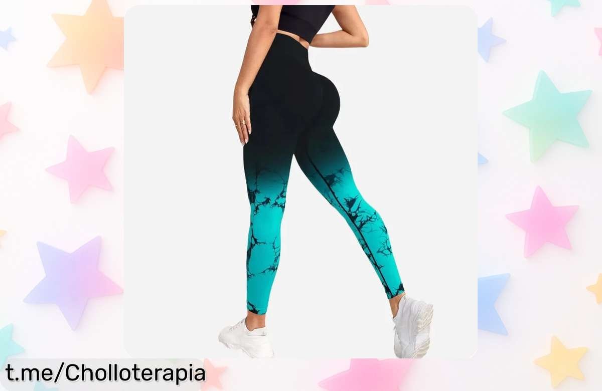Mallas de yoga sin costuras y cintura alta degradada rebajadas a precio loco: deportivas, realzadoras y perfectas para entrenar ¡Hazte con las tuyas ya que quedan pocas unidades en este ofertón por tiempo limitado!