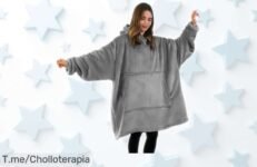 Manta portátil Good Nite con capucha y bolsillos para manos calientes precio rebajado ¡dale calor a tus noches con este super chollo que no durará mucho!