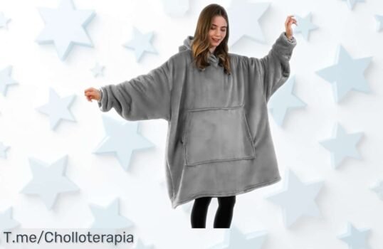 Manta portátil Good Nite con capucha y bolsillos para manos calientes precio rebajado ¡dale calor a tus noches con este super chollo que no durará mucho!