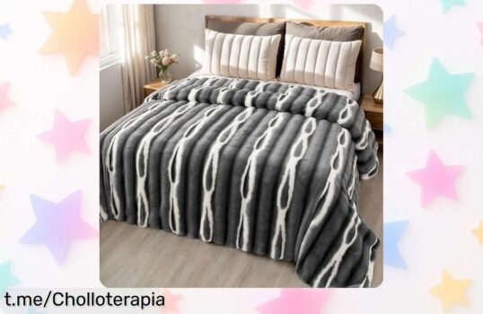 Manta reversible LiveGo ultra suave con felpa de conejo que nunca pierde color disfruta el super chollo rebajado para tus tardes en sofá o cama corre que vuela esta oferta no dura mucho y merece la pena tenerla ya