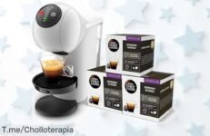 Máquina compacta de cápsulas Krups Nescafé Dolce Gusto Genio S con café profesional en 30 segundos y tres packs incluidos, precio rebajado a tope, oferta limitada ¡corre que vuelan!
