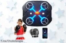 Máquina de boxeo electrónica Zinueen con LED y música bluetooth rebajada para que disfrutes entrenando a tu ritmo, personalizando cada golpe ¡Oferta limitada que te hace volar los puños sin vaciar el bolsillo!