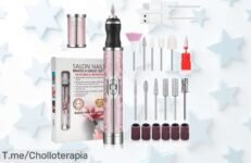 Máquina eléctrica para uñas YIKOOLIN 20000RPM con gel acrílico: precio rebajado y potencia brutal en tus manos, ¡perfecta para manicura y pedicura profesional! Oferta limitada que vuela rápido, aprovecha este super chollo antes de que desaparezca