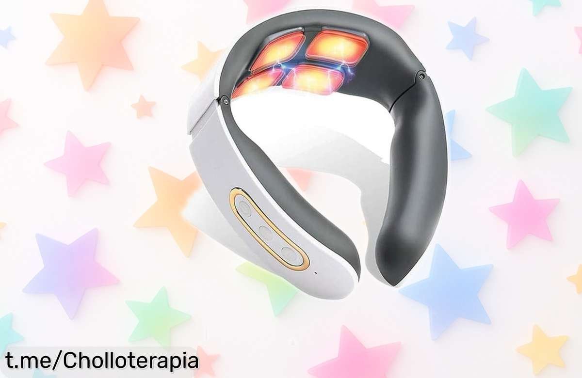 Masajeador de cuello con calor y 9 niveles ajustables para un alivio rápido que no puedes dejar pasar precio rebajado y unidades limitadas ¡date prisa antes que se acabe este super chollo!