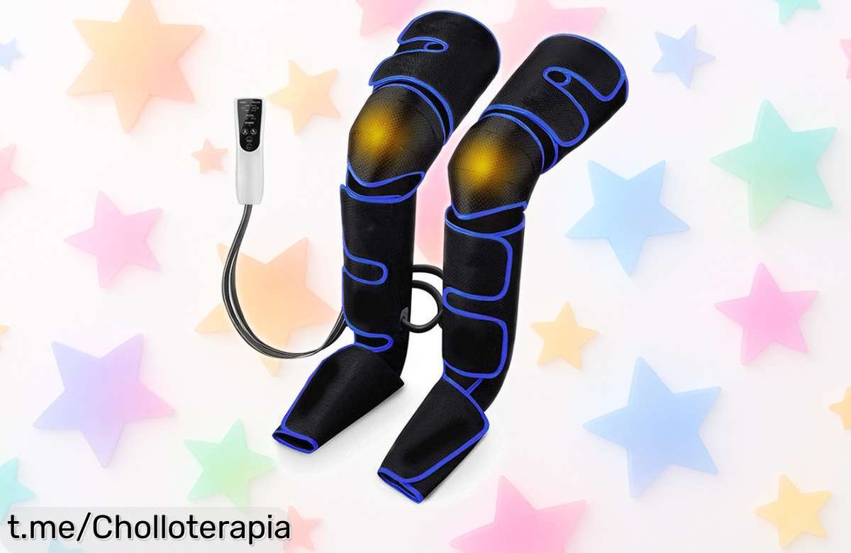 Masajeador de piernas con presión 360° rebajado a un precio increíble para aliviar músculos y mejorar circulación, ¡un super chollo que vuela rápido! Aprovecha esta caída brutal ya antes de que desaparezca.