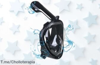 Máscara de buceo completa Gadgy con vista panorámica 180° y soporte GoPro, antivaho y a precio rebajado que no puedes dejar pasar ¡Últimas unidades, nada igual para tus aventuras acuáticas!