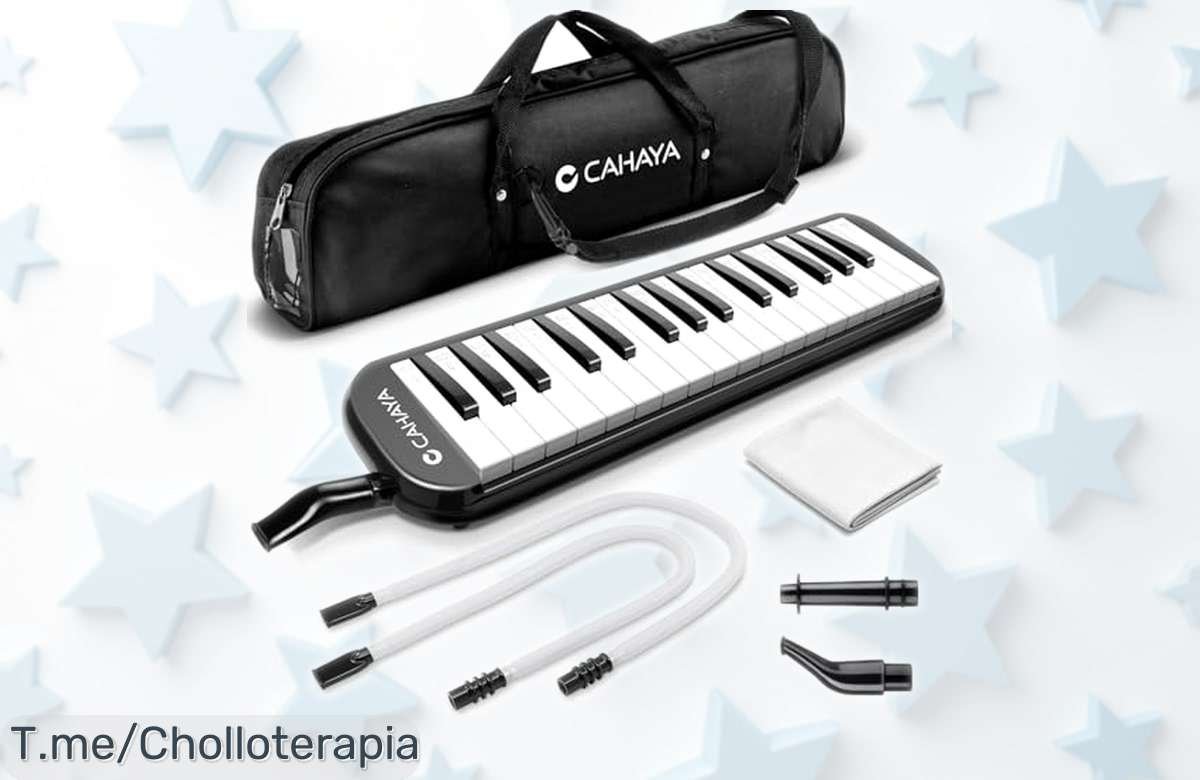 Melódica Cahaya con 32 teclas sonido genial super chollo con tubo boquilla y bolsa precio rebajado solo para los más rápidos ¡No dejes que se te escape!