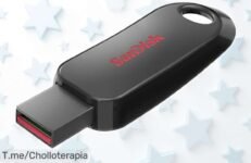 Memoria USB SanDisk Cruzer Snap 64 GB con super protección y diseño retráctil a precio rebajado, guarda tus archivos seguro y sin líos ¡Pilla este ofertón antes de que se agote!