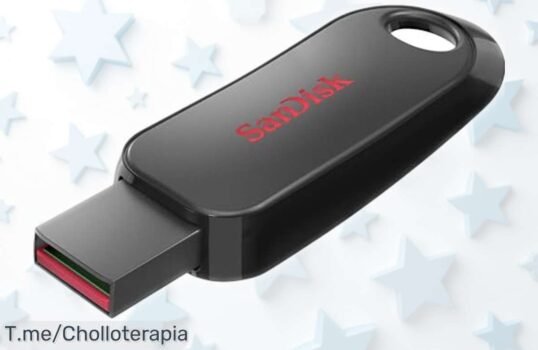 Memoria USB SanDisk Cruzer Snap 64 GB con super protección y diseño retráctil a precio rebajado, guarda tus archivos seguro y sin líos ¡Pilla este ofertón antes de que se agote!