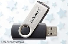 Memoria USB intensa de 32 GB, diseño negro y velocidad súper rápida con precio rebajado que no dura para siempre, ¡hazte ya con este ofertón antes de que desaparezca!