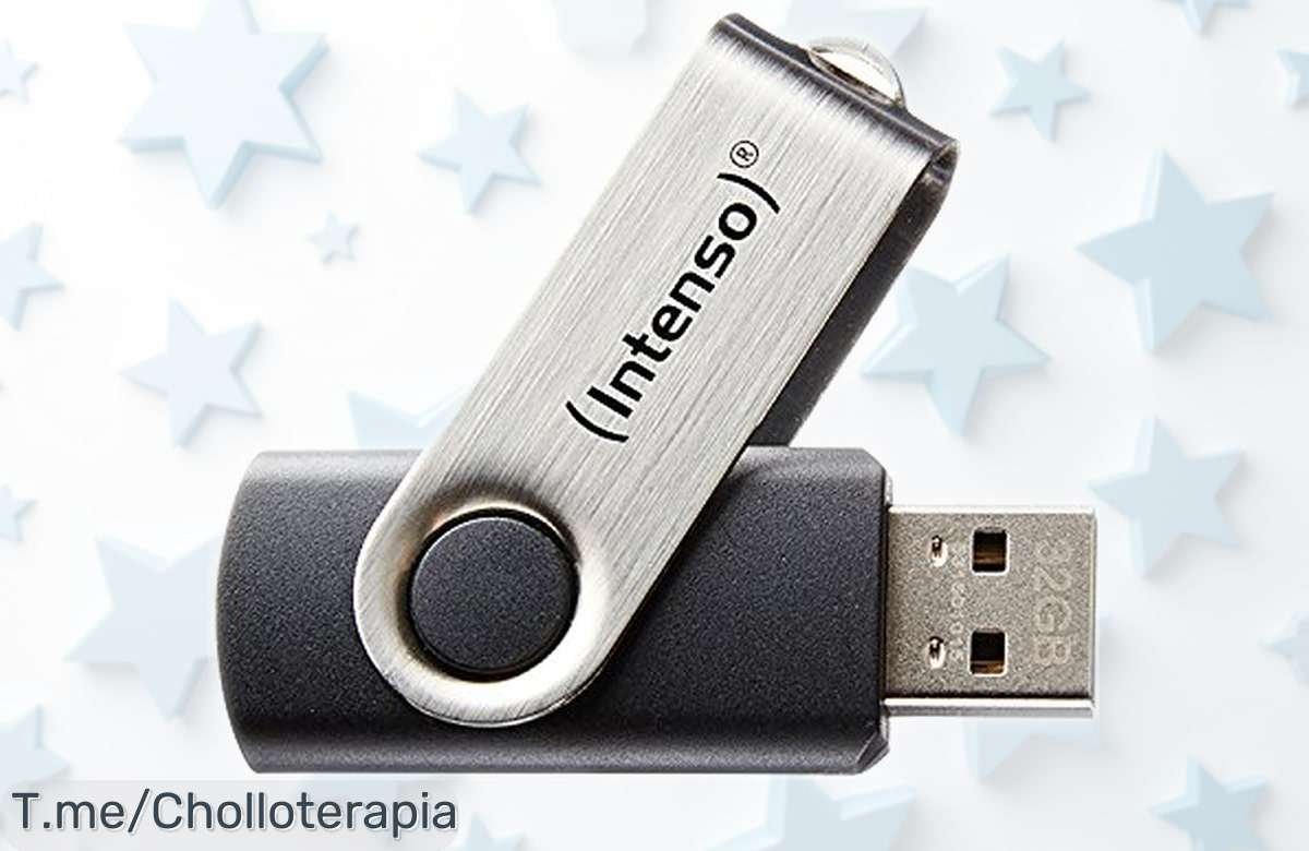 Memoria USB intensa de 32 GB, diseño negro y velocidad súper rápida con precio rebajado que no dura para siempre, ¡hazte ya con este ofertón antes de que desaparezca!