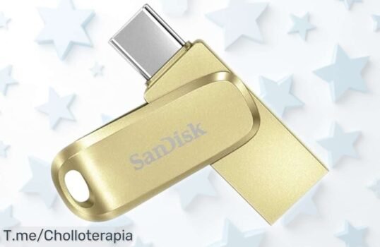 Memoria flash SanDisk Ultra Dual Drive Luxe 256 GB con doble USB y diseño giratorio a un precio rebajado que no dura para siempre, ¡consíguela ya antes de que se agote este super chollo!