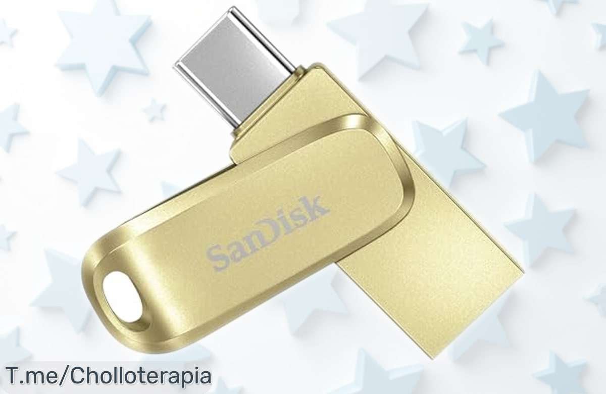 Memoria flash SanDisk Ultra Dual Drive Luxe 256 GB con doble USB y diseño giratorio a un precio rebajado que no dura para siempre, ¡consíguela ya antes de que se agote este super chollo!