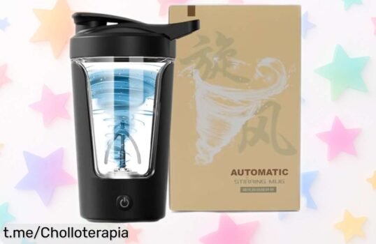 Mezclador eléctrico Lomug 450ML con carga rápida en 1 hora y mezcla sin grumos, precio rebajado para que no dejes pasar este ofertón ¡corre que vuelan las unidades!