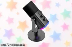 Micrófono gaming Fifine XLR USB con luz RGB personalizable y sonido cristalino precio rebajado de locura para streamers y podcasters que quieren lo mejor ¡Solo quedan pocas unidades, no pierdas tiempo!