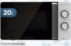 Microondas Cecotec ProClean 3010 con tecnología 3DWave para cocinar rapidísimo y limpiar en segundos a un precio rebajado irresistible, ¡date prisa que quedan pocas unidades de este ofertón!