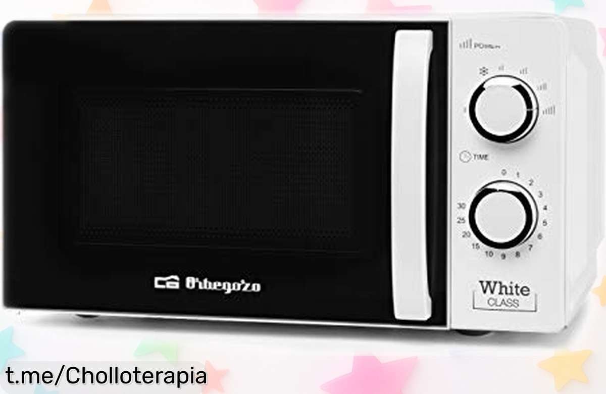 Microondas Orbegozo MI 2115 con 700W y capacidad perfecta de 20L rebajado a un precio loco para que disfrutes cocinando sin esperas ¡Corre que estos super chollos se acaban ya!