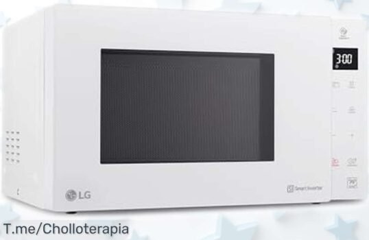 Microondas con grill LG MH6535GDH 25L y 1000W precio rebajado ¡Oportunidad única para cocinar rápido, sano y fácil sin gastar de más que no durará!